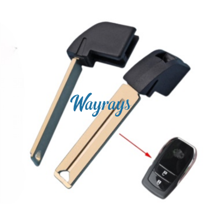 For the outside part with groove,the inside part is smooth, Toyota emergency key blade