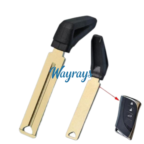 For The outside part with groove, the inside part is smooth,Lexus emergency key blade