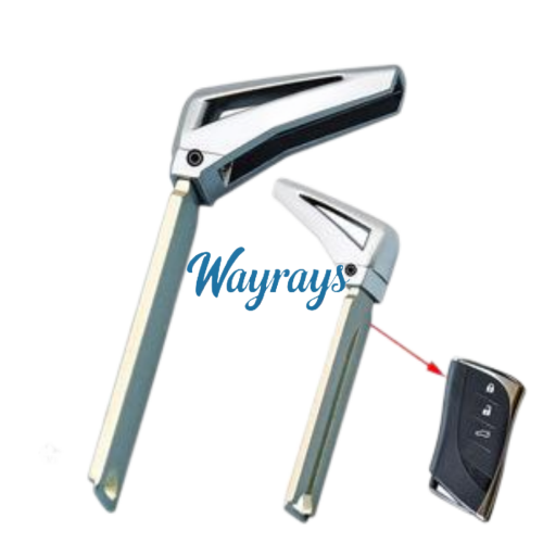 For The outside part with groove, the inside part is smooth,Lexus emergency key blade