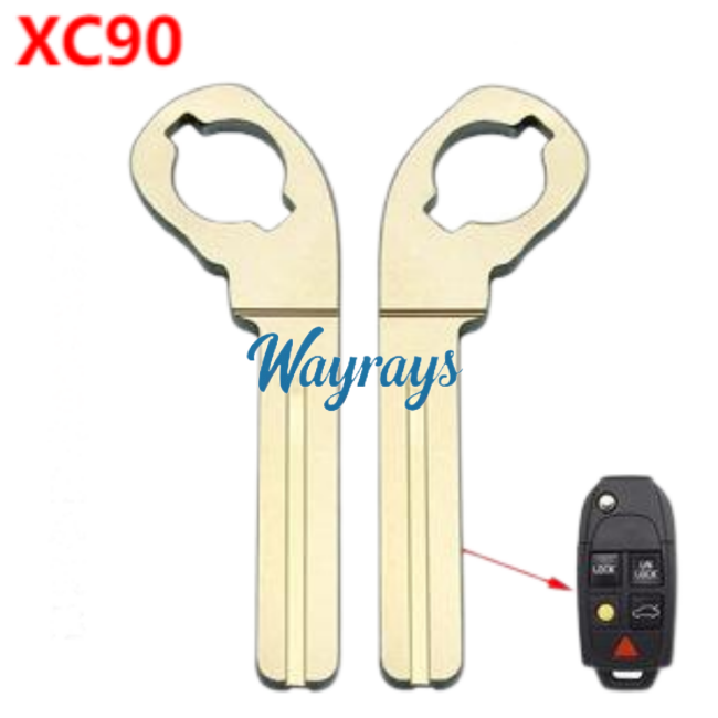 For Volvo XC90 S80 emergency key blade