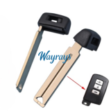 For the outside part with groove,the inside part is smooth,Toyota emergency key blade