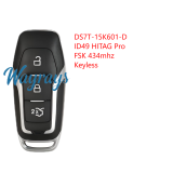 For Ford DS7T-15K601-D ID49 chip HITAG Pro with FSK 434mhz keyless 3 button remote key