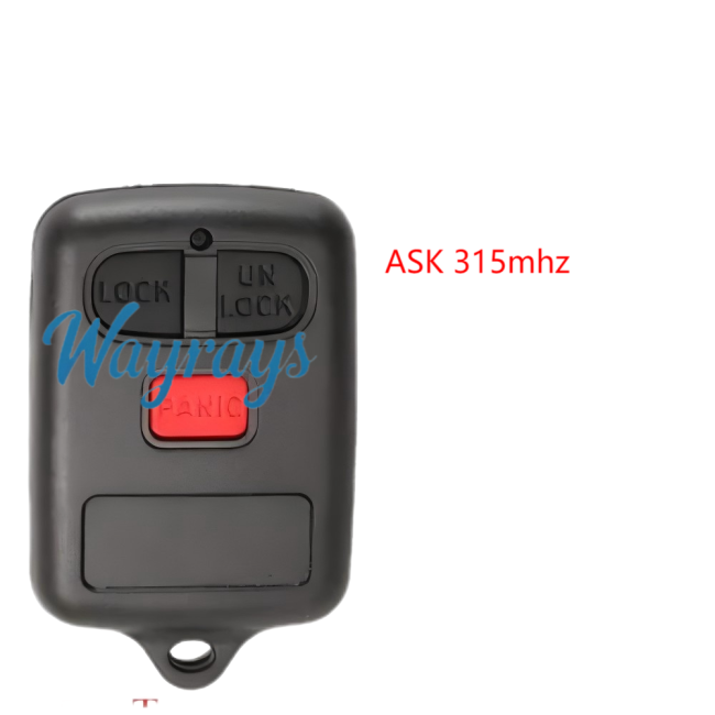 For Toyota ASK 315mhz 2+1 button remote key
