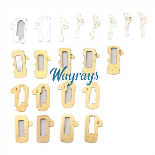 Car lock wafer set,each model 50pcs,totsl 1050pcs