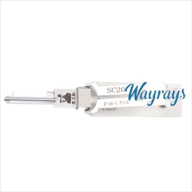 Lishi SC20 2 in 1 tool.Support Schlage L Keyway