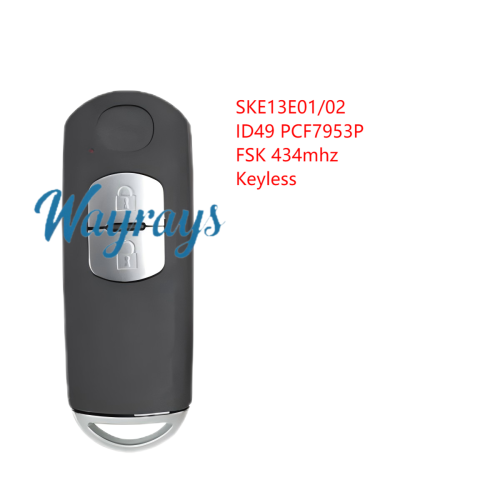 For Mazda SKE13E01/02 ID49 chip PCF7953P/HITAG Pro with FSK 434mhz keyless 2/3/4 button remote key