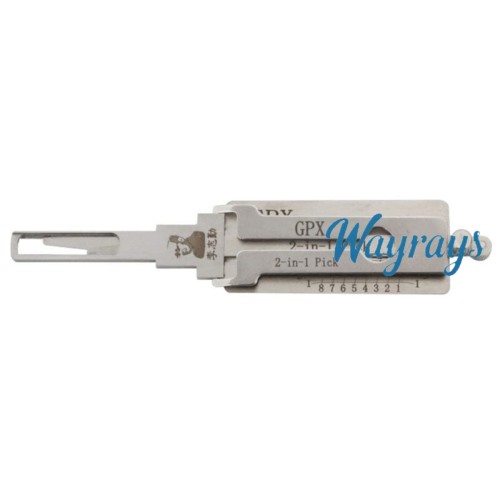 Lishi GPX 2 in 1 tool.Support GPX Motorcycle Flat 2 Track keyway