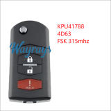 For Mazda KPU41788 4D63 chip with FSK 313.8mhz 2+1/3+1 button remote key