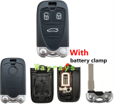 [with battery clamp] For Alfa Romeo 159 key shell  with round logo place