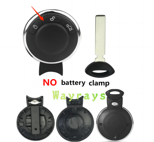 [no battery clamp]  For BMW mini cooper key  without logo