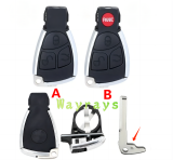 For Benz key shell  with round logo place
