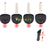 For Opel Chevrolet Buick transponder key shell without chip without logo