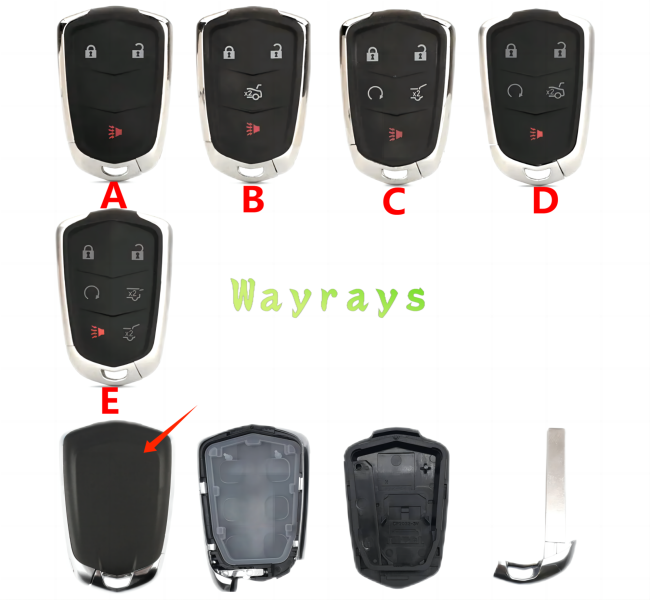 For Cadillac key shell  without logo