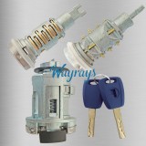 For Fiat short ignition and long door lock with 2 blue keys