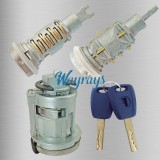 For Fiat short ignition and long door lock with 2 blue keys