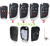 For Chevrolet Buick key shell with HU100 blade with round logo place