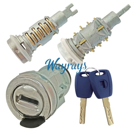 For Fiat short ignition and long door lock with 2 blue keys