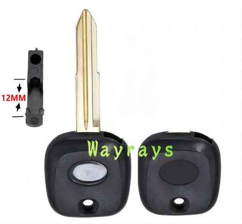 For Daihatsu transponder key shell without chip with oval logo place