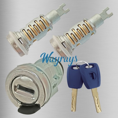 For Fiat short ignition and long door lock with 2 blue keys