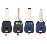 For Fiat transponder key shell without chip without logo