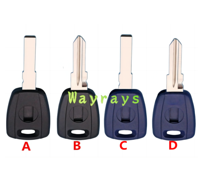 For Fiat transponder key shell without chip without logo