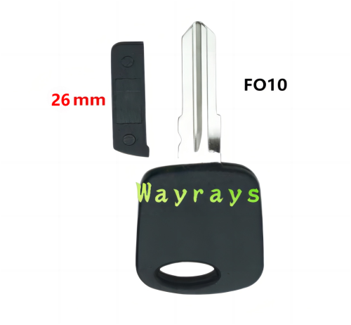 For Ford transponder key shell without chip with FO10 blade without logo