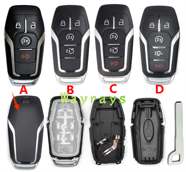 For Ford key shell with HU101 blade   without logo