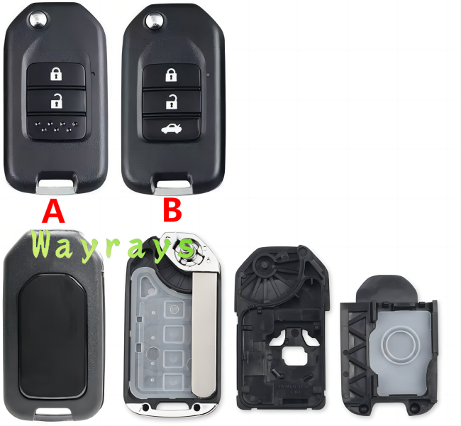 For Honda modified key shell use for install one type PCB with 4A chip without logo