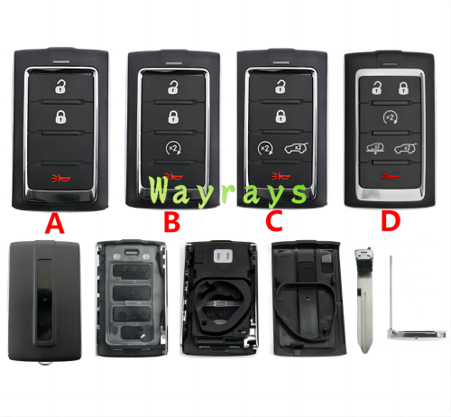 For Jeep key shell  with rectangle logo place