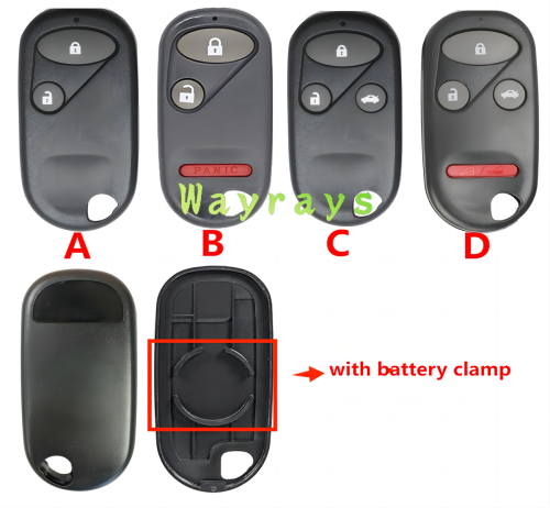 [with battery clamp] For Honda key shell without logo