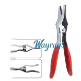 Remote control cover removal pliers - external expansion calipers, straight throat type pipe clamp tools