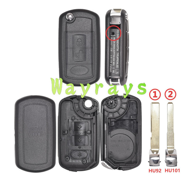 [With screw hole, the Side part with words] For Landrover key shell without logo