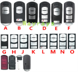 [New style]  For Mazda key shell with round logo place