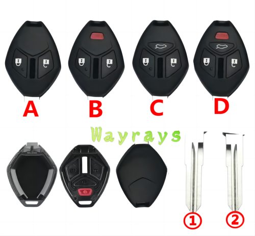 For Mitsubishi key shell without logo