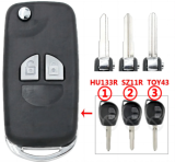 For Suzuki modified key shell  with logo place