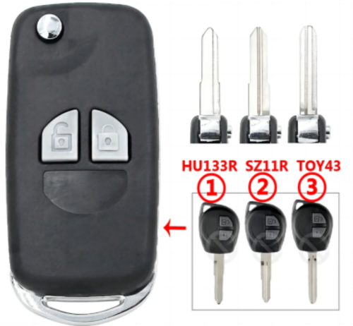For Suzuki modified key shell  with logo place