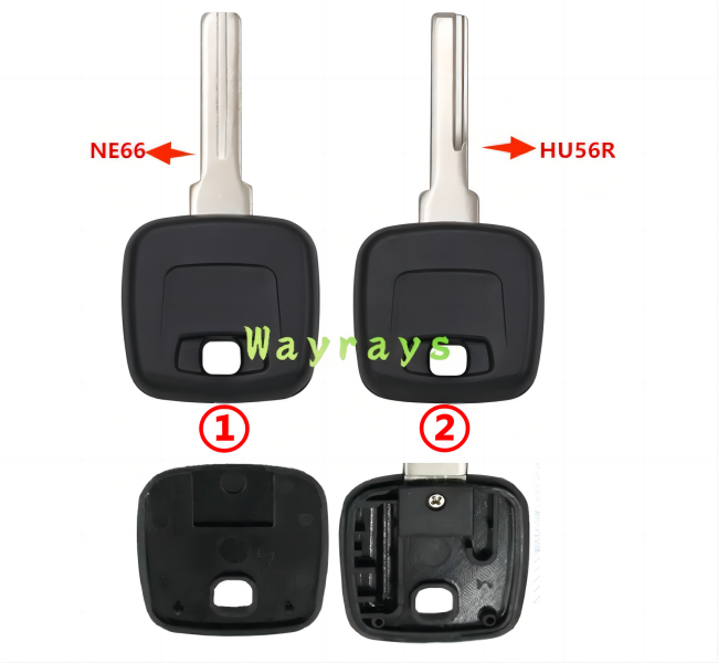 For Volvo transponder key shell  without chip without logo place