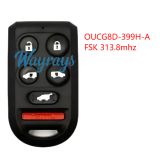 For Honda OUCG8D-399H-A FSK 313.8mhz 4+1/5+1 button remote key P/N: 72147-SHJ-A61