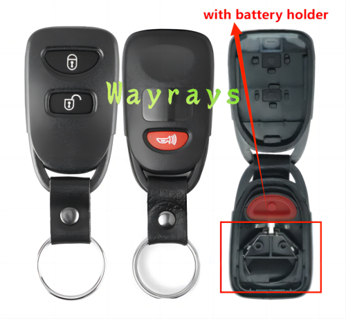 [with battery holder] For Hyundai Kia key shell without logo