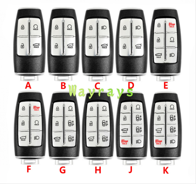 For Hyundai key shell  without logo