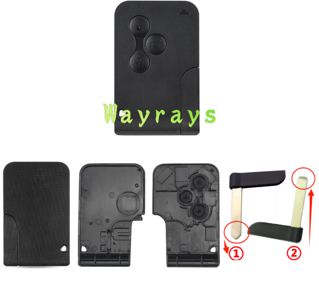 For Renault Megane key shell without logo