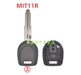 For Mitsubishi transponder key shell without chip which can put TPX long chip without logo