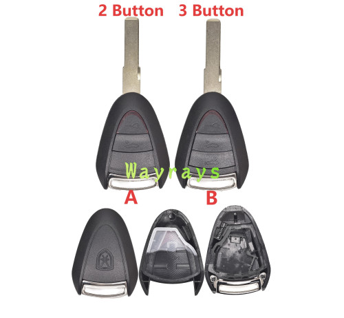 For Porsche key shell with logo place