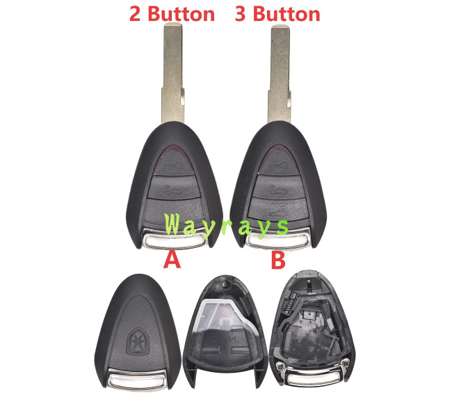 For Porsche key shell with logo place