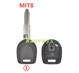 For Mitsubishi transponder key shell without chip which can put TPX long chip without logo