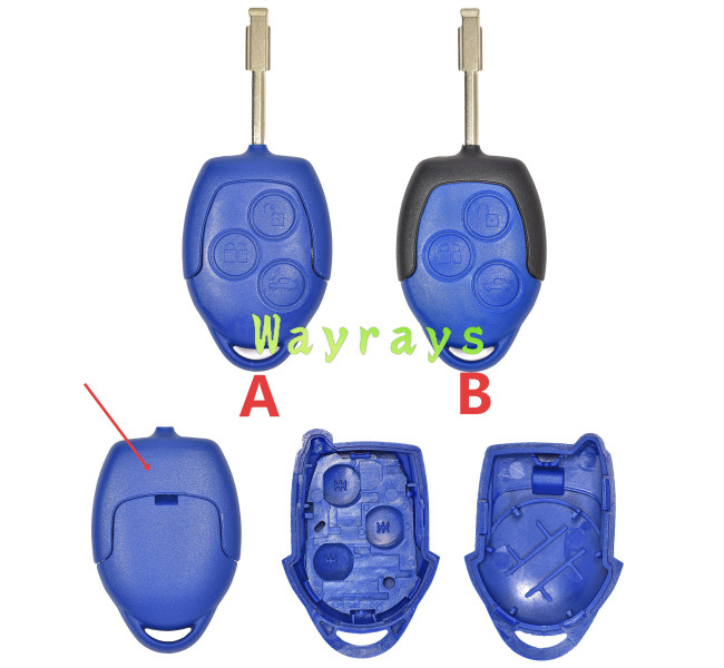 [no battery clamp] For Ford Focus Mondeo key shell without logo