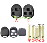 [Stronger version] For Toyota key shell without logo without key pad,please purchase the key pad from KZ-TOYKEYPAD