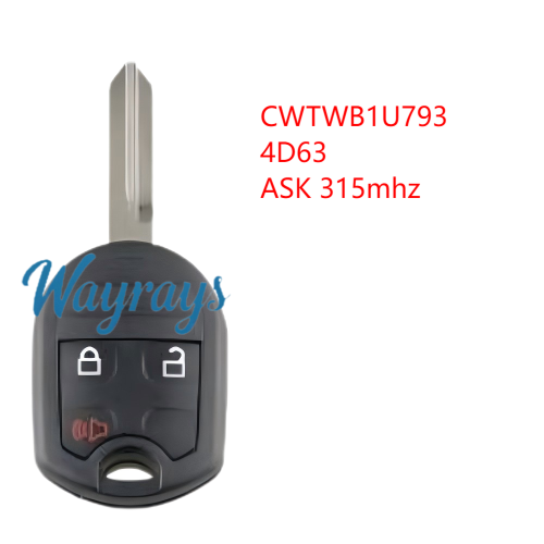 For Ford Edge CWTWB1U793 4D63 chip with ASK 315mhz remote key