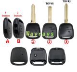 For Toyota key shell without logo