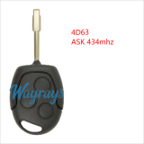 For Ford 4D60/4D63 chip with ASK 434mhz 3 button remote key